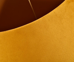 Nowoczesny żółty welurowy abażur stożek Belldeco