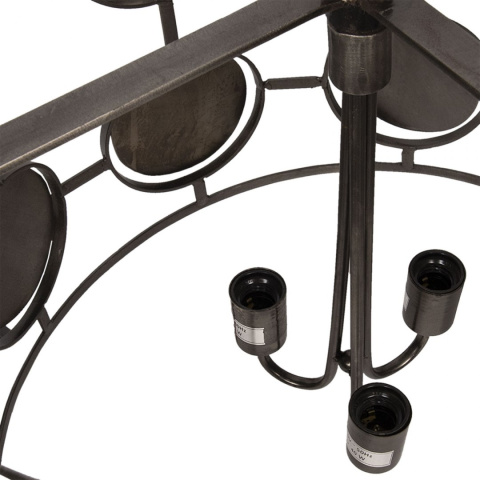 Duża nowoczesna lampa metalowa Clayre & Eef