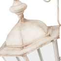 Postarzana metalowa lampa latarnia w stylu vintage