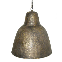Postarzana metalowa lampa vintage Clayre & Eef
