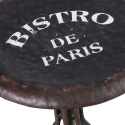Metalowy postarzany stołek barowy bistro industrial