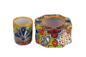 Orinetalny ceramiczny zestaw łazienkowy z Meksyku B
