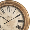 Okrągły drewniany duży zegar ścienny Clayre & Eef