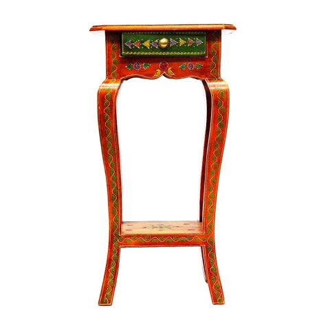 Orientalny stolik indyjski ze zdobieniami