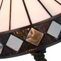 Elegancka witrażowa mini lampa stołowa TIFFANY