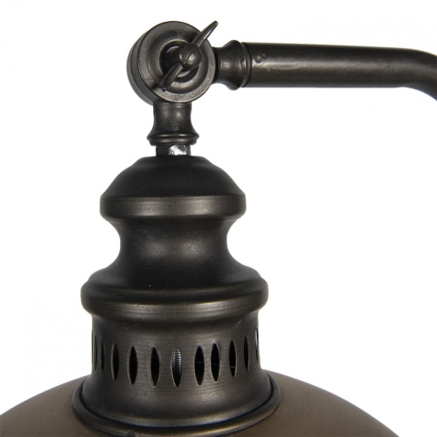 Metalowa lampa podłogowa w kolorze miedzianym