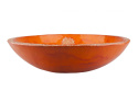 Piękna artystyczna umywalka ceramiczna pomarańczoowa