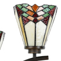 Kolorowa witrażowa lampa stołowa TIFFANY