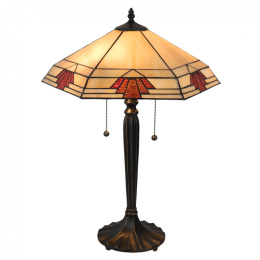Witrażowa stylowa lampa stołowa TIFFANY