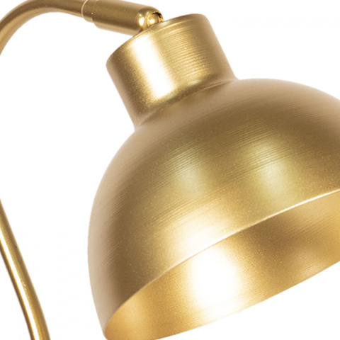 Złota nowoczesna lampka na biurko