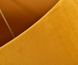 Żółty abażur klosz welurowy stożek Belldeco
