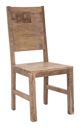 Drewniane krzesło loftowe MUMBAI 2 sztuki