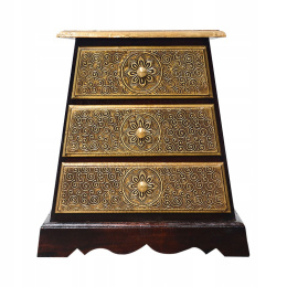 Indyjska ozdobna szafka z szufladami orientalna