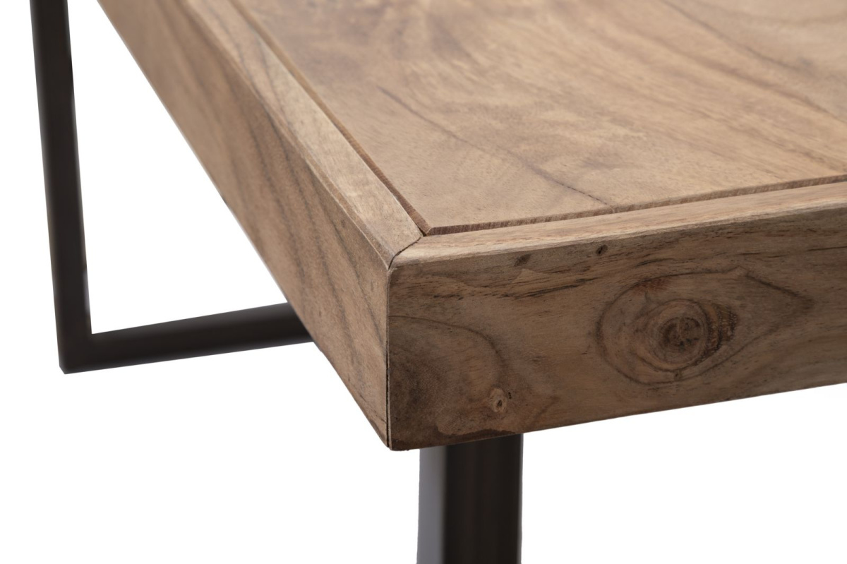 Loftowy stół drewniany MUMBAI na metalowych nogach