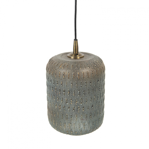 Oryginalna wisząca lampa owalna z barwionego szkła