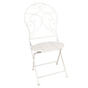 Metalowe białe meble ogrodowe stolik+ 2 krzesła