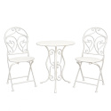 Metalowy stolik ogrodowy i krzesła Clayre & Eef