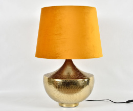 Złota lampa stołowa DELUXE GOLD Belldeco
