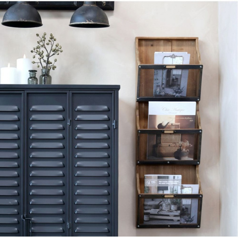 Drewniana półka ścienna organizer Chic Antique