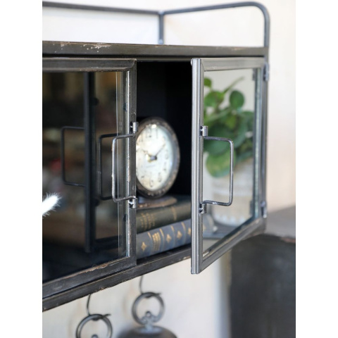 Przeszklona szafka ścienna industrial Chic Antique