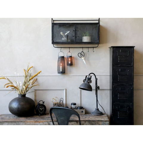 Przeszklona szafka ścienna industrial Chic Antique