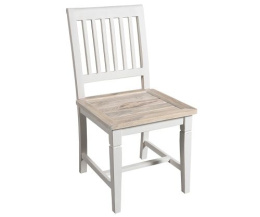 Białe krzesło drewniane Bristol White Belldeco