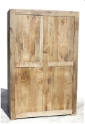 Meble indyjskie duża drewniana szafa dwudrzwiowa toffi