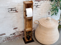 Drewniany stojak na papier toaletowy Chic Antique