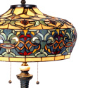 Piekna stylowa lampa witrażowa stołowa TIFFANY