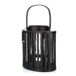 Czarny drewniany lampion latarnia OPUS ALURO XL