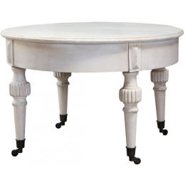 Kremowy stolik na kółkach prowansalski Chic Antique