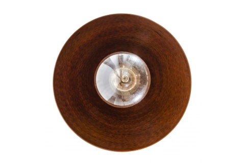 Miedziana lampa sufitowa wisząca z Meksyku