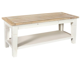 Drewniana biała ławka hampton BRISTOL Belldeco