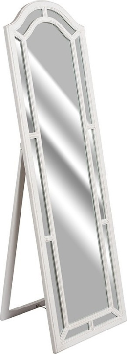 Białe lustro stojące w stylu francuskim GRIGIO Belldeco