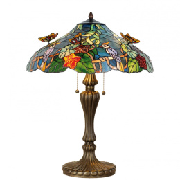 Duża drekoracyjna lampa witrażowa kolorowa TIFFANY