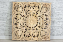 Indyjski rzeźbiony drewniany dekor ścienny 3