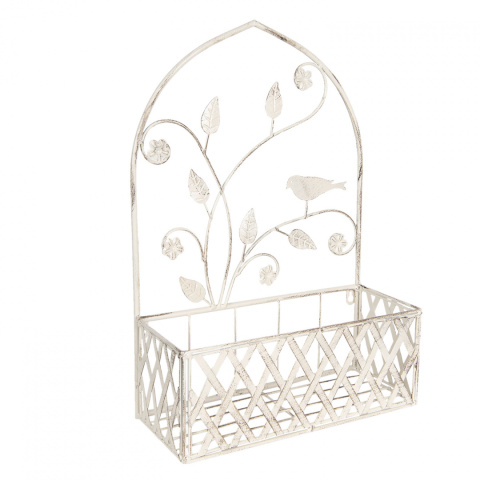 Metalowe kwietniki ścienne w stylu prowansalskim