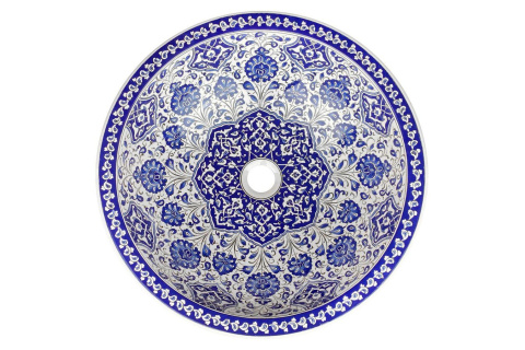 Ręcznie malowana umywalka ceramiczna z Turcji