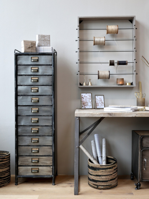 Metalowa komoda z szufladami FACTORY Chic Antique