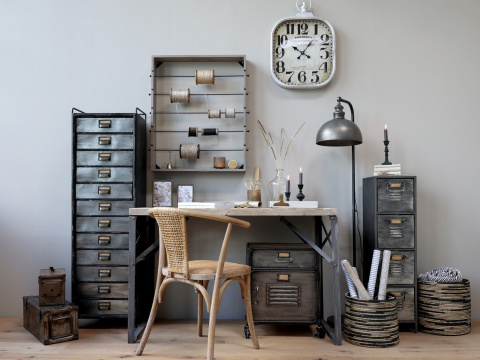 Metalowa komoda z szufladami FACTORY Chic Antique