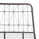 Metalowe krzesło ażurowe czarne loft / industrial