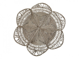 Okrągły dywanik z trawy morskiej, natural Chic Antique