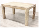 Jasny stół drewniany rozkładany z Indii 140/90 cm