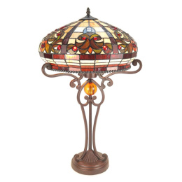Witrazowa stylowa lampa stołowa TIFFANY