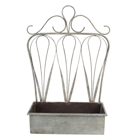 Metalowe kwietniki ścienne w stylu country