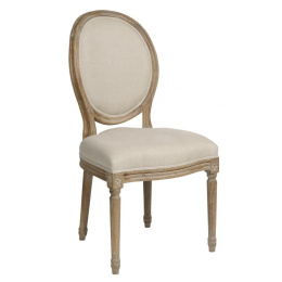Tapicerowane krzesło dębowe pikowane CLASSIC Belldeco