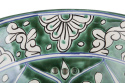 Zielona ceramiczna umywalka nablatowa z Meksyku