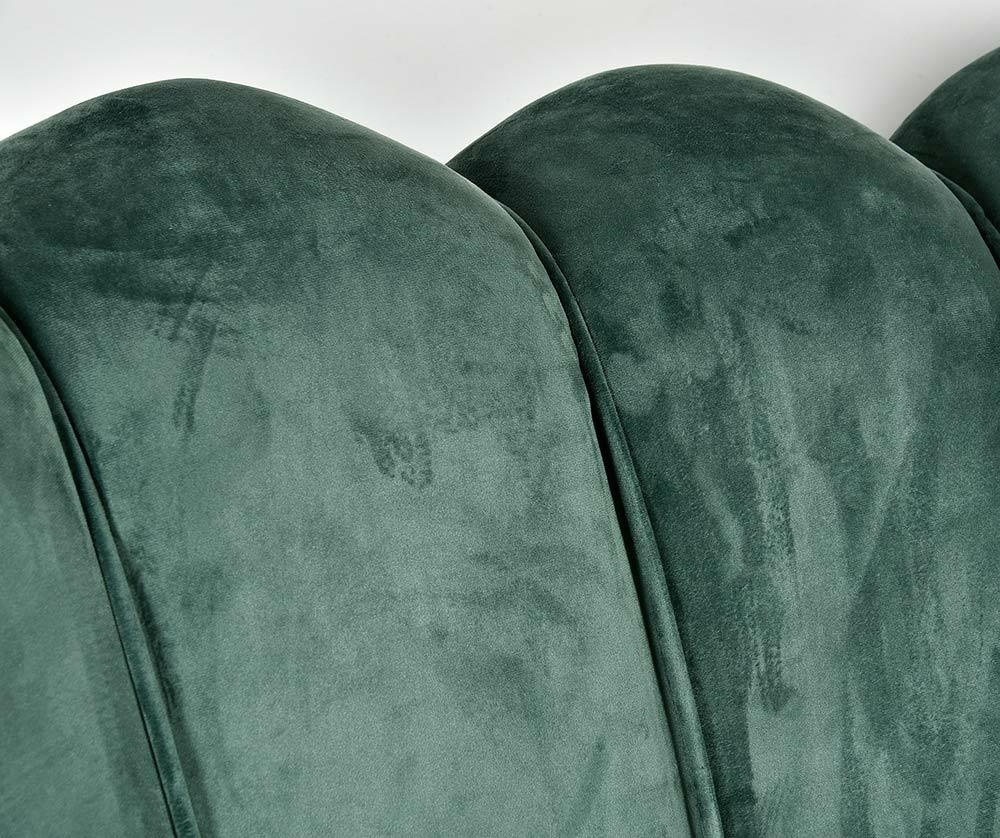 Duża zielona sofa w stylu retro GLAMOUR Belldeco