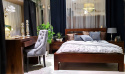 Nowoczesne łóżko drewniane z Indii 140x200 cm