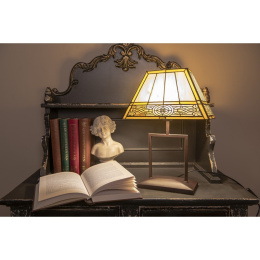 Witrażowa lampa stołowa dekoracyjna TIFFANY